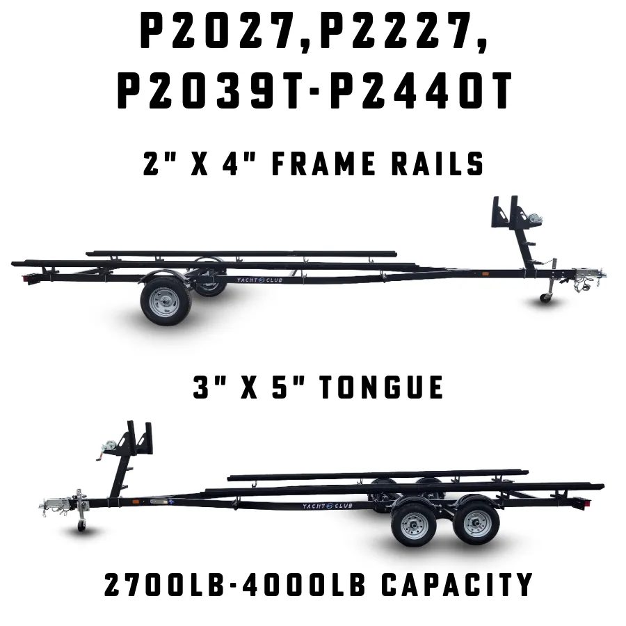 2026 Yacht Club P2440TB Pontoon Trailer